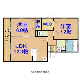 ロイヤルハイツ大樹【302号室】の間取り