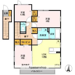千葉県千葉市中央区蘇我3丁目【アパート】の間取り