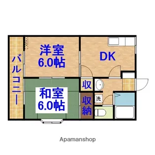リバーサイドハイツ川島【101号室】の間取り