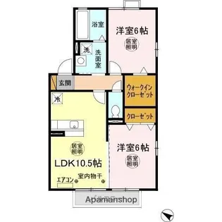 フィオーリ【2階】の間取り