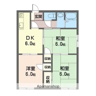 パークハイツ【1階】の間取り