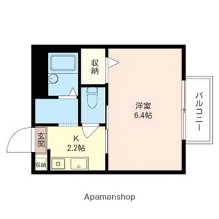ハイツ石井B【201号室】の間取り