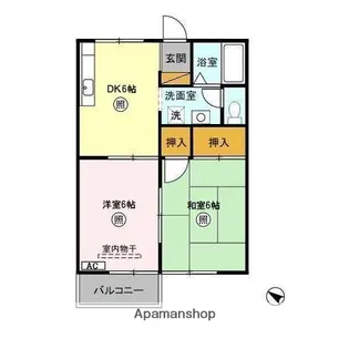 ジュネス・シャトー Ⅱ【2階】の間取り