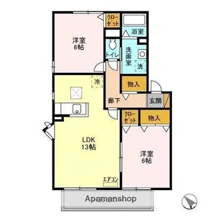 メイプルハウス C−Ⅲ【1階】の間取り