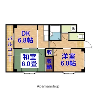 ライフステージ・フジ【3階】の間取り