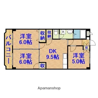 グレースエステート【203号室】の間取り