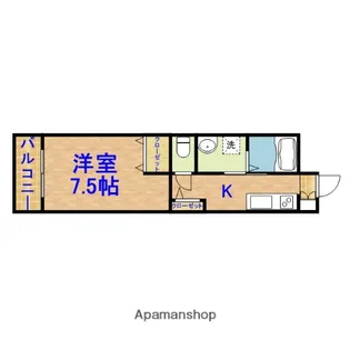 フィデール【3階】の間取り