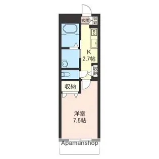 フィデール【1階】の間取り
