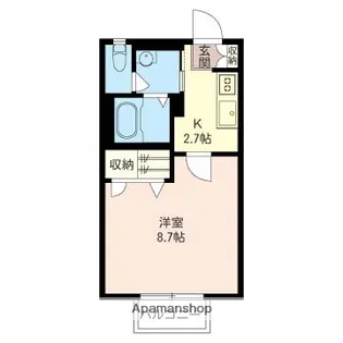 ディオーネ【106号室】の間取り