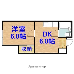 ハイツさざなみ【2階】の間取り