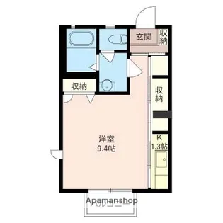 モナコA棟【203号室】の間取り