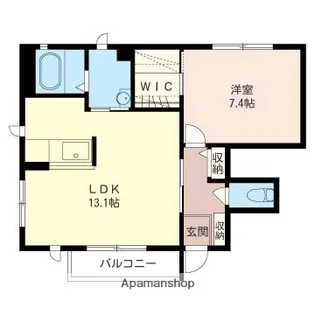 レジェンシアA【101号室】の間取り