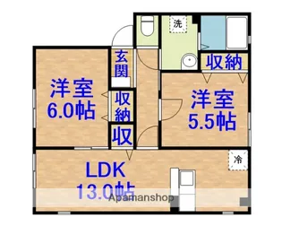 ベルウッド五番館Ⅰ棟【202号室】の間取り