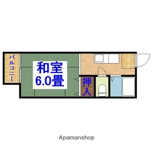 パールハイツ若葉【110号室】の間取り