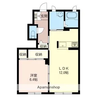 ヴァンクリーフ【1階】の間取り