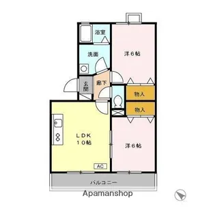 ベイコート【3階】の間取り
