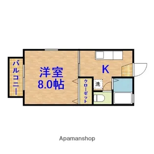 サンライトハイツ【1階】の間取り