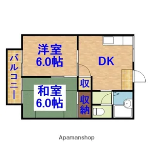 エールハイツ【206号室】の間取り