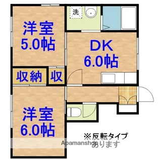 さんくらふと【1-2号室】の間取り