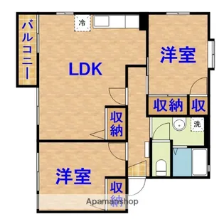 ツインパレスC【1階】の間取り