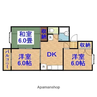 クレセント姉ヶ崎【203号室】の間取り