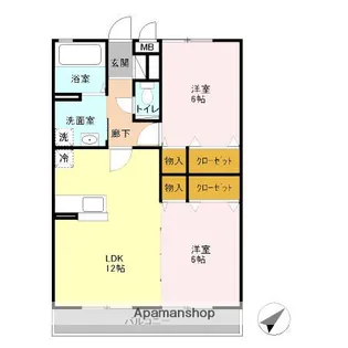 バニュルスⅣ【3階】の間取り