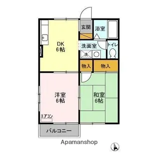 スプリング・クレイン Ⅱ【2階】の間取り