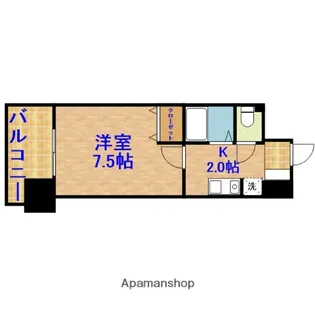 GRASS SQUARE 六番館【8階】の間取り