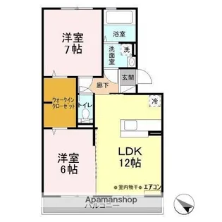 千葉県千葉市緑区あすみが丘東2丁目【アパート】の間取り