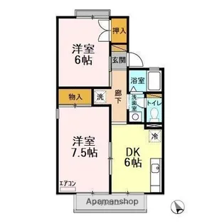 ファーストヴューラ十一番館【2階】の間取り