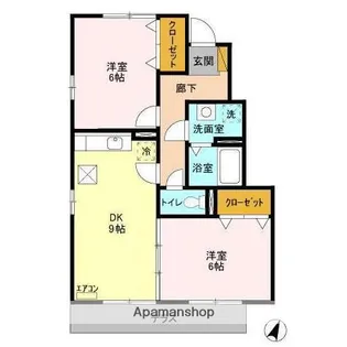 YA−ECO HOUSE(ヤーエコハウス)【1階】の間取り