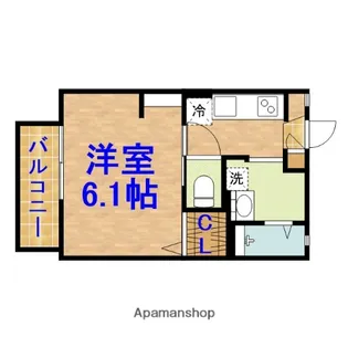 ビラバレーアーツ【205号室】の間取り