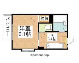 ビラバレーアーツ【103号室】の間取り