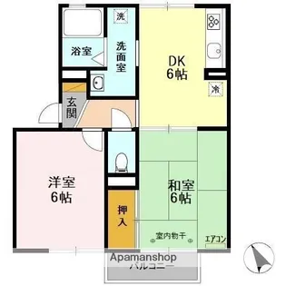 千葉県千葉市緑区古市場町【アパート】の間取り