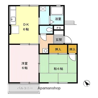 カサ・ド・マールB【2階】の間取り