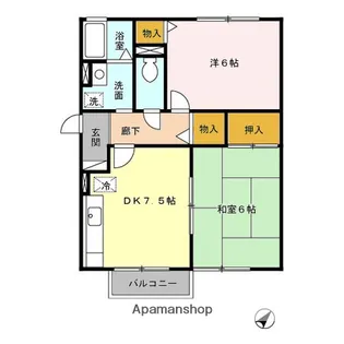 ボナール A【1階】の間取り