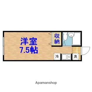グランメール辰巳【206号室】の間取り