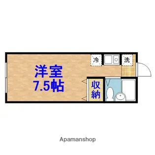 グランメール辰巳【202号室】の間取り