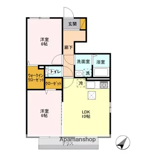 ラ・レアール・パス【1階】の間取り