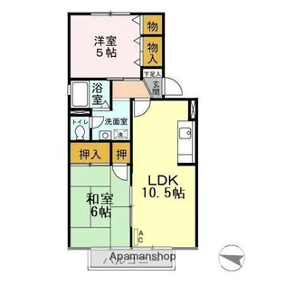 千葉県千葉市緑区あすみが丘8丁目【アパート】の間取り