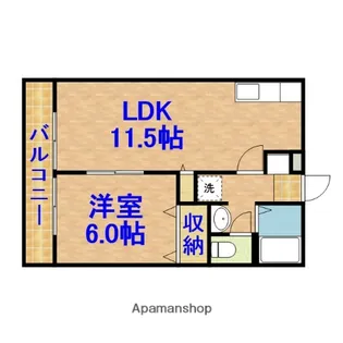 ベルウッド六番館【102号室】の間取り