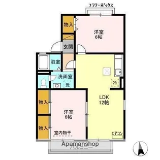 千葉県千葉市緑区おゆみ野有吉【アパート】の間取り