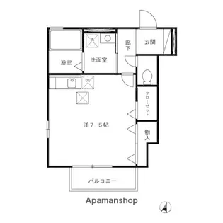 ピースサル【1階】の間取り