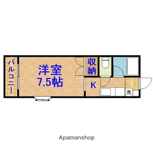 オートセゾン【2階】の間取り