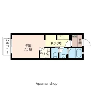 アンゼリカ【111号室】の間取り