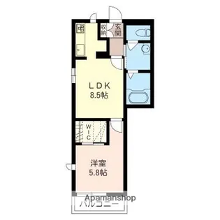 ポルトフィーノ【1階】の間取り