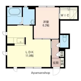 ブリーゼB【101号室】の間取り