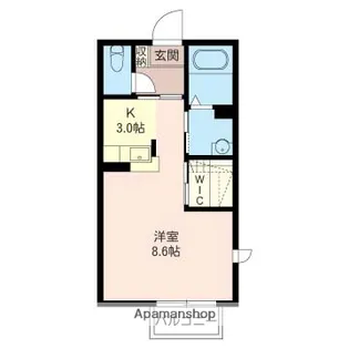 ヴァンヴェール【201号室】の間取り