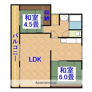 レインボータウン有秋台【4階】の間取り