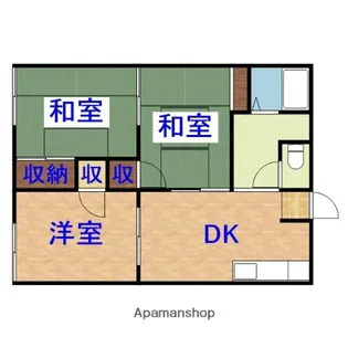 ハイツ若葉B棟【203号室】の間取り